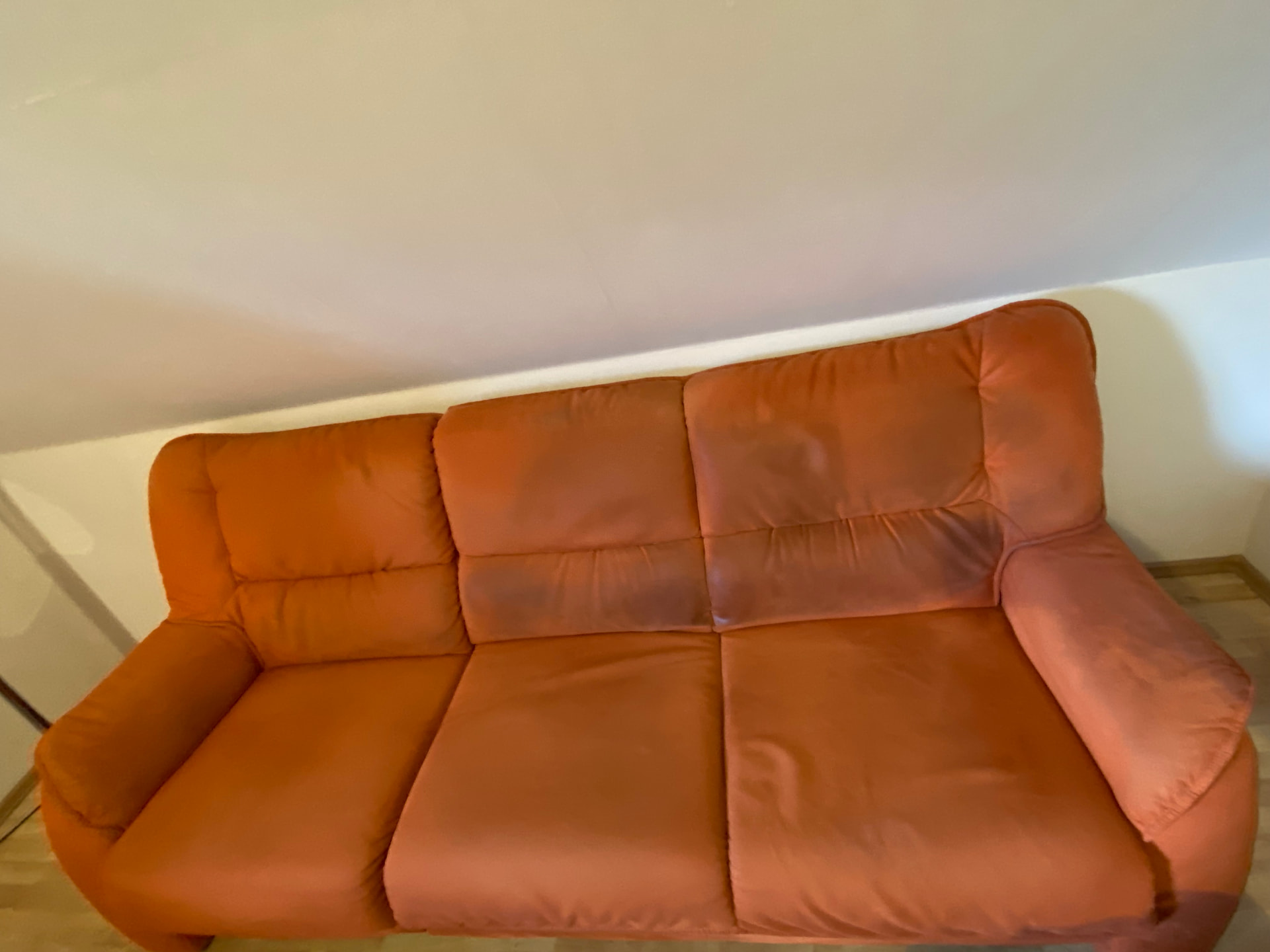 Couchgarnitur terrakotta · Bayern vorher